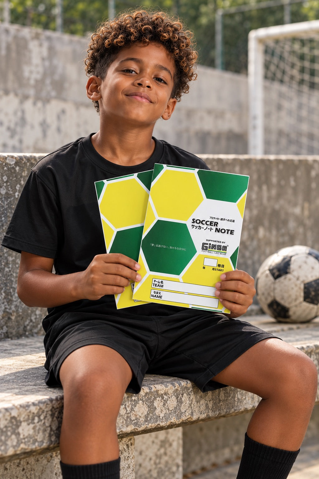 GINGA SOCCER NOTE 2冊セット　GG107243 / ジュニア / 前面 SAMPLE IMAGE
